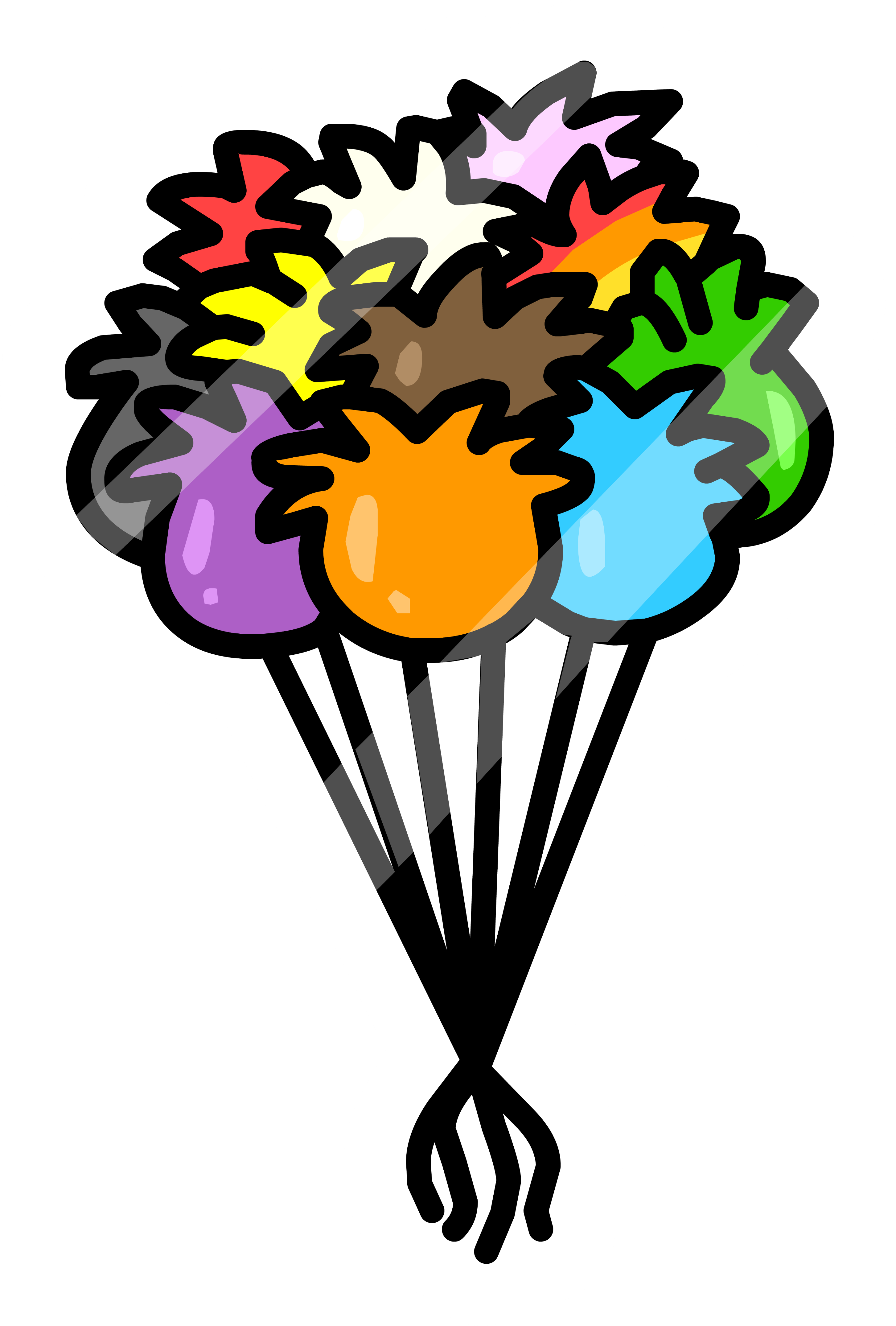 Puffle Balloon Pin Icon - Club Penguin Puffle Balloon Png (2906x4300), Png Download