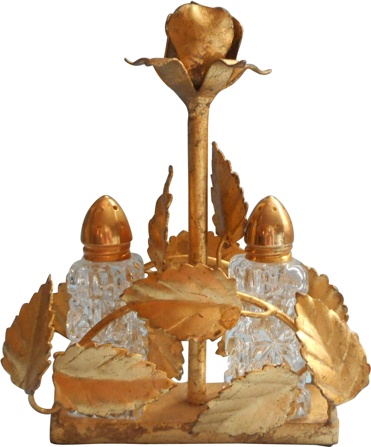 Vintage Mid Century Italian Gold Finished Tole Metal - Gunboat (1421x1421), Png Download