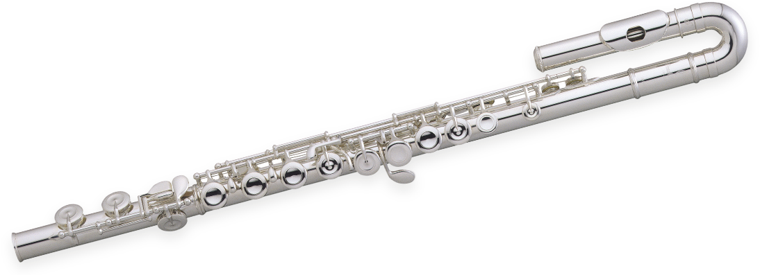 505eu - Flute Curved Headjoint (1110x396), Png Download