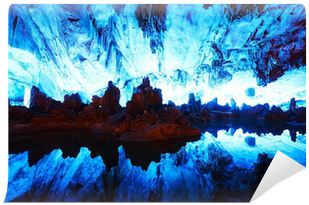 Stalactites Of Reed Flute Caves In Guilin, China Wall - Guilin (400x400), Png Download
