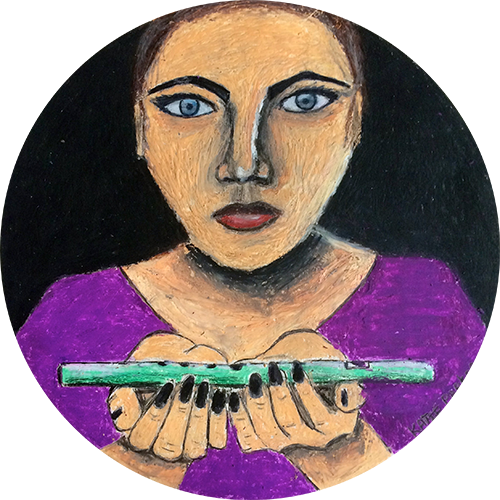 Flute - Teacher (500x500), Png Download
