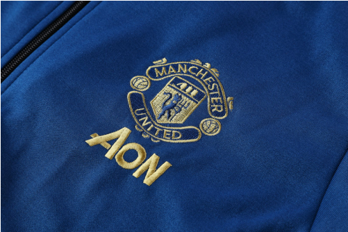 18-19 Manchester United N98 Jacket Navy - Label (500x500), Png Download