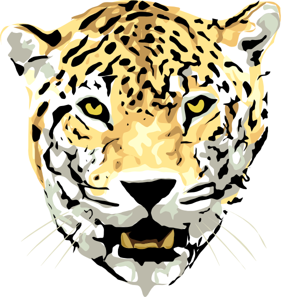 Jaguar Clip Art Black And White Clipart Panda Free - Jaguar Clipart Transparent (564x594), Png Download