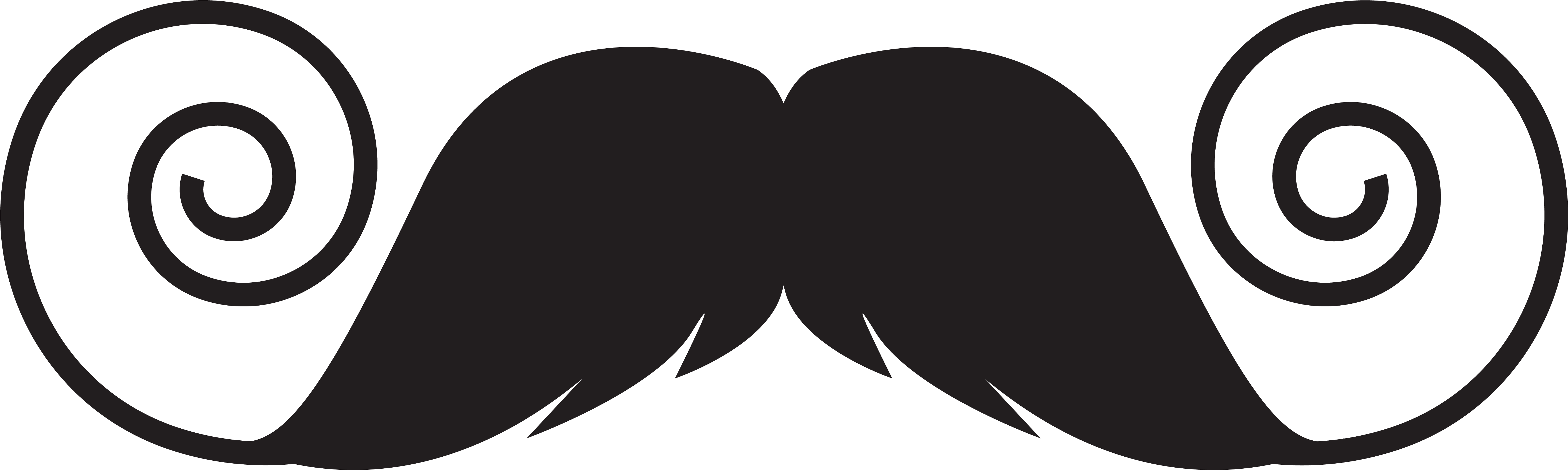 Movember Mustaches Png Clipart Image Gallery Yopriceville - Moustache (6066x1958), Png Download