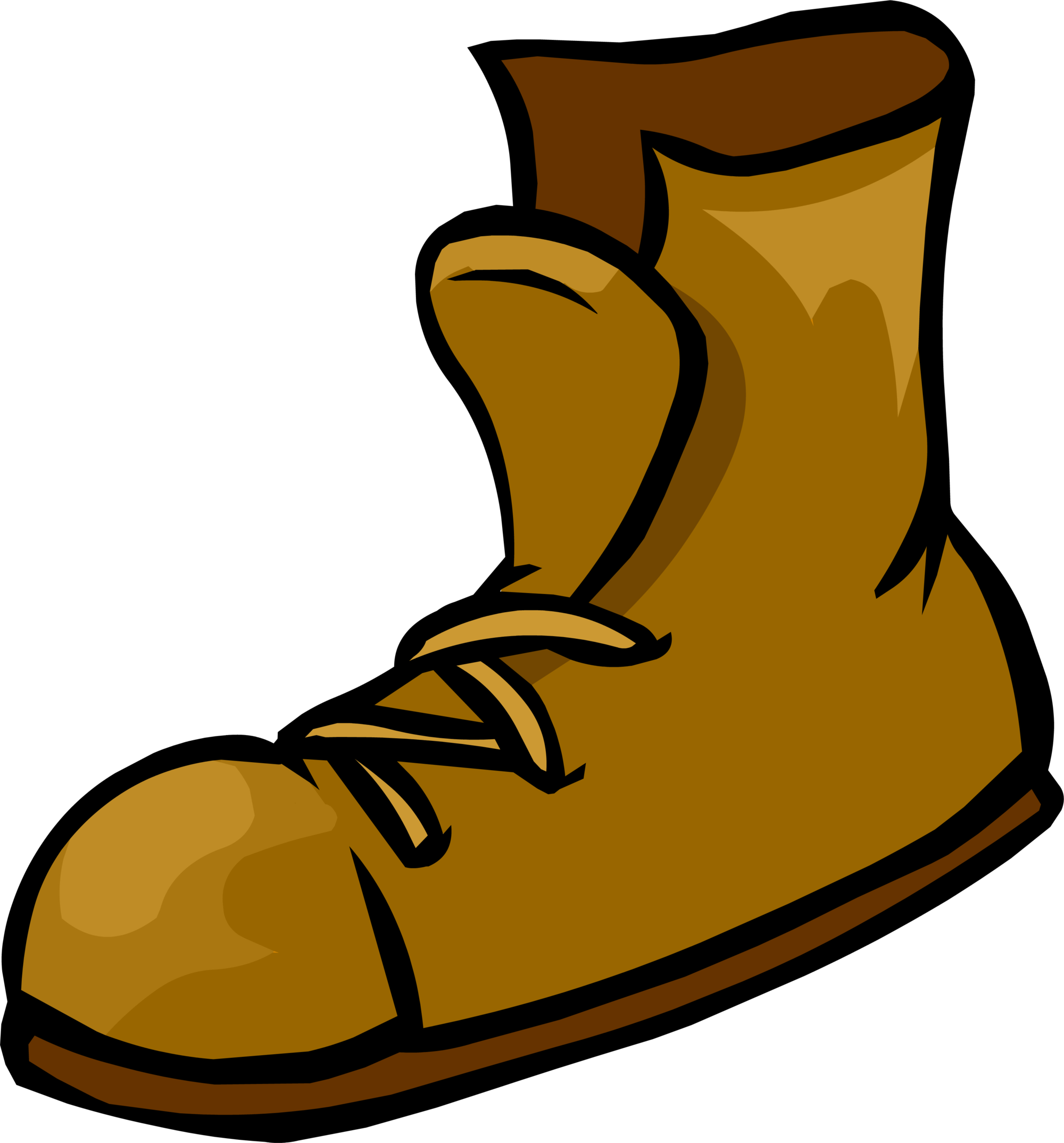 Cartoon Boot Png (2000x2149), Png Download