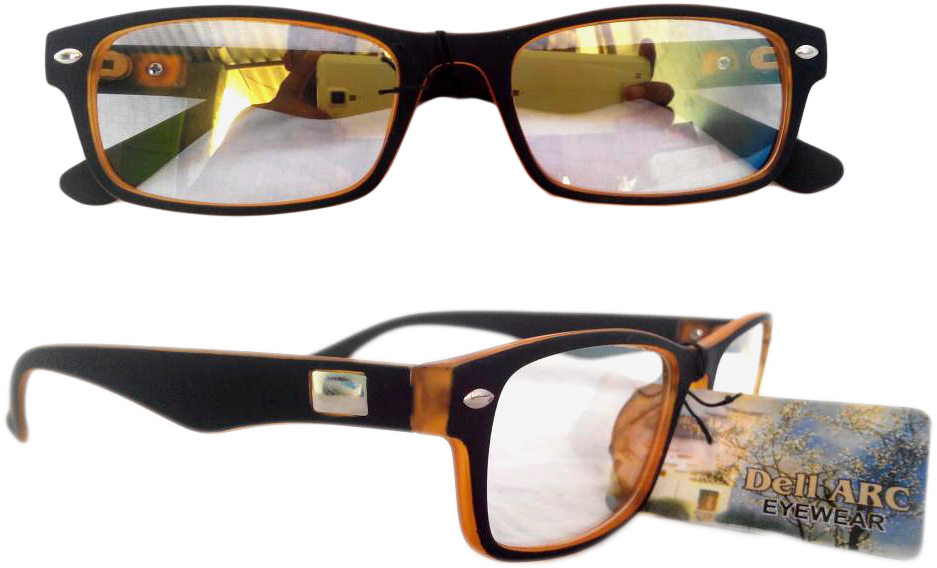 Crystal Multi Color Wayfarer Computer Glasses With - Reflection (1024x768), Png Download