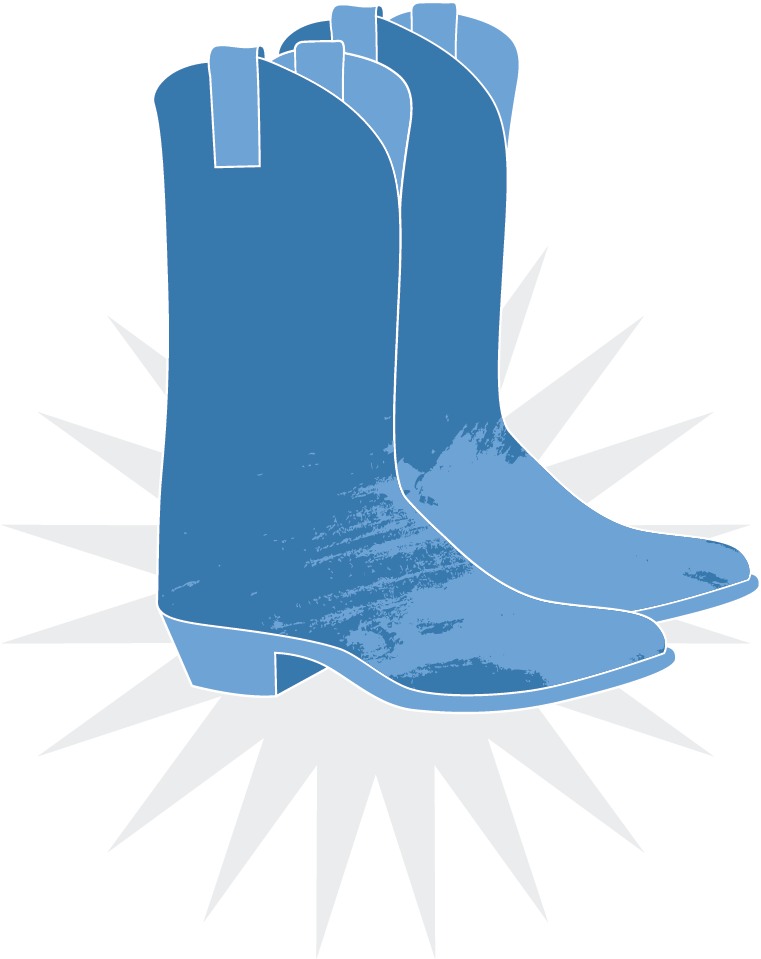 Western Boots - Cowboy Boot (1066x958), Png Download