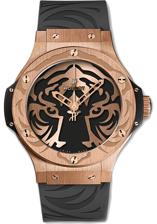 Hublot Big Bang 44 Mm Black Jaguar White Tiger Foundation - Big Bang Jaguar Tiger (320x457), Png Download