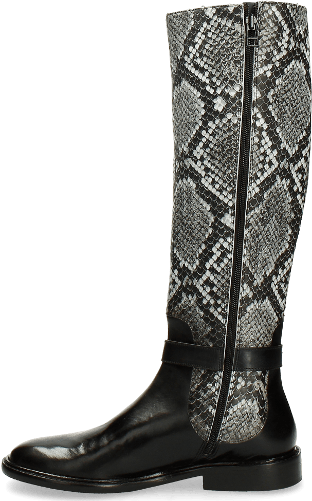 Boots Sally 58 Snake Black Grey Strap Black New Hrs - Boa Snake Skin Pattern Animal Print Apple Ipad Pro (1024x1024), Png Download