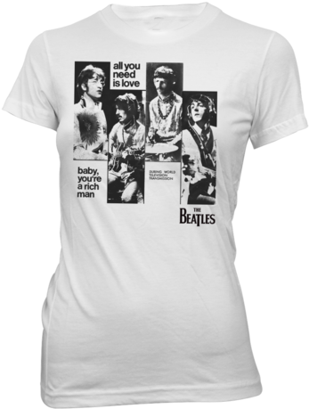 Baby You're A Rich Man Ladies T-shirt - Beatles Transparent Shirt (480x480), Png Download