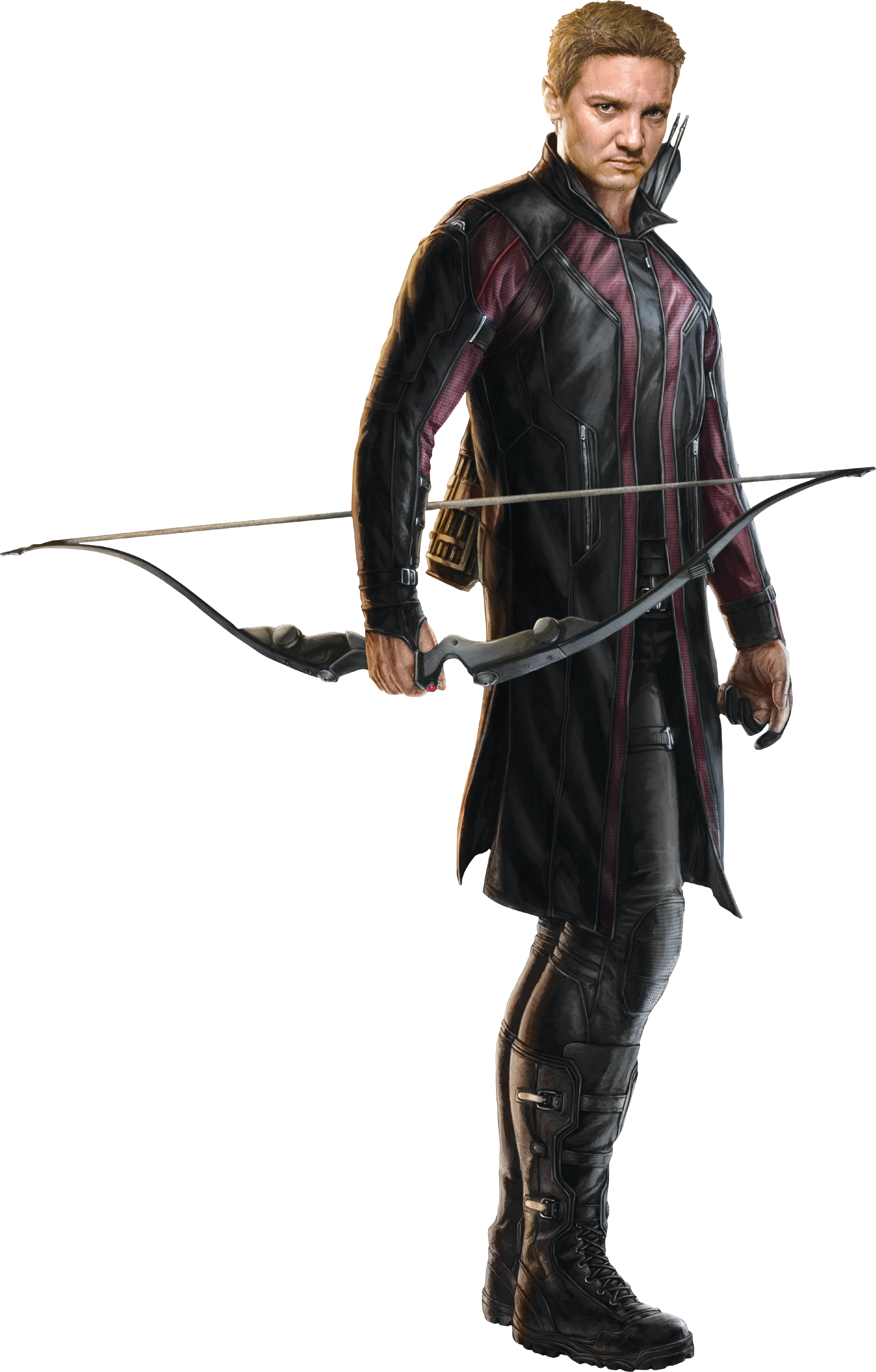 Hawkeye Ae9602 - Hawkeye Age Of Ultron Costume (1916x3000), Png Download