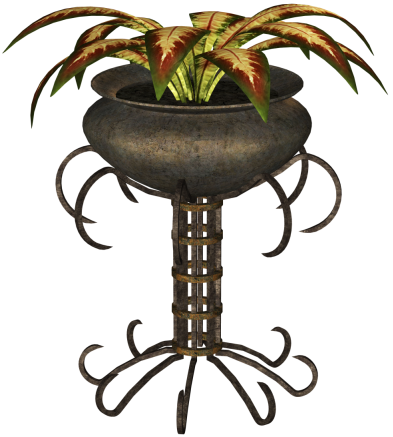 Potted-plant - Clip Art (393x437), Png Download