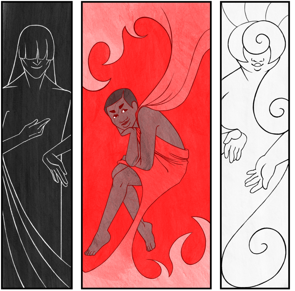 Red Was Born Skinny And Small, Like A Figure Sketched (1000x1000), Png Download