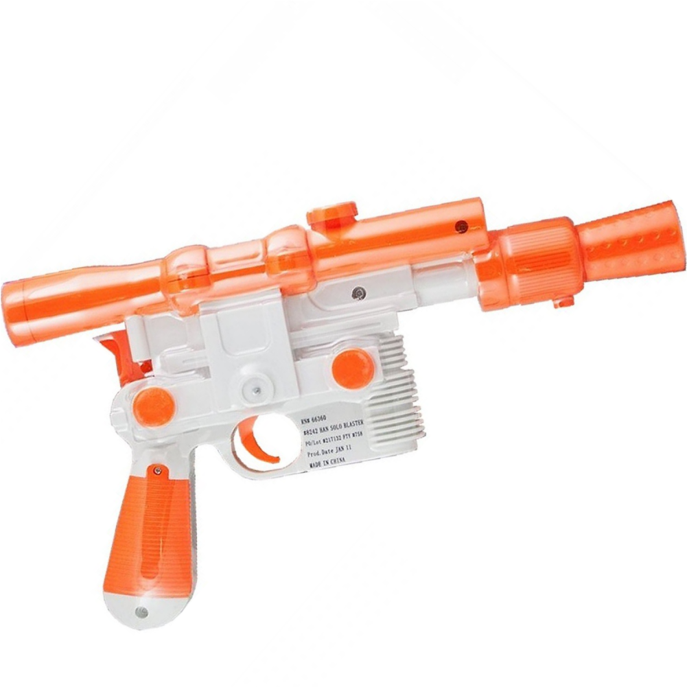 Star Wars Han Solo Blaster Pistol Prop (orange) (1000x1231), Png Download