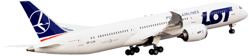 Free Photo Passenger Aircraft Polish Airline Aircraft - Inflight 200 Lot Boeing 787-8 Dreamliner Reg - Sp-lrd (917x340), Png Download