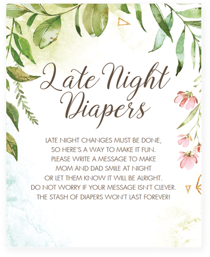 Watercolor Green And Pink Baby Shower Activity Late - Guess The Size Of The Baby Bump Game (819x1024), Png Download