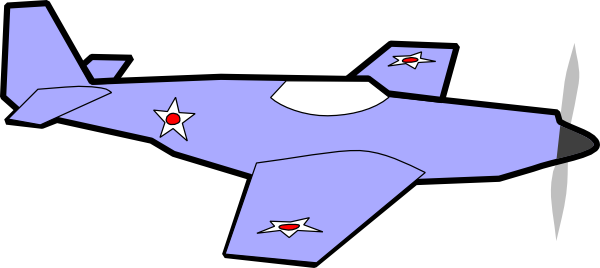 Jet Fighter Clipart Cessna Airplane - Cartoon Plane (600x268), Png Download