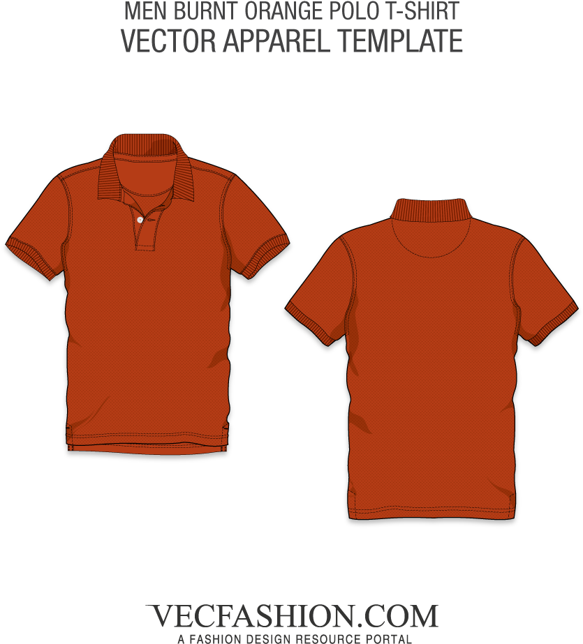 Shirts T Page Vecfashion Burnt Orange Classic - Classic Polo (1000x1000), Png Download