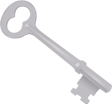 Keys To Success Png Free Stock - Key Clipart (361x334), Png Download