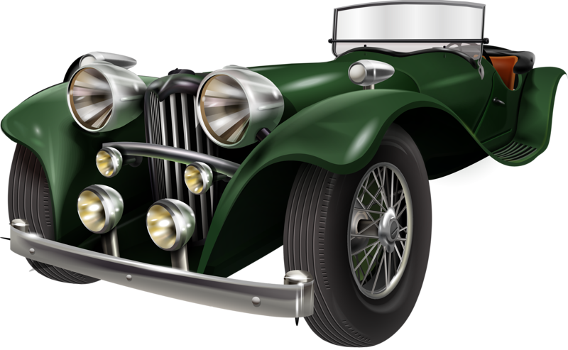 Bz0018vector071 [преобразованный] - Antique Car (800x493), Png Download
