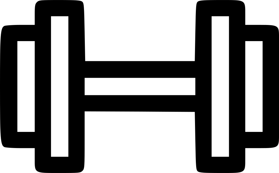 Png File Svg - Icon Gym White (980x610), Png Download