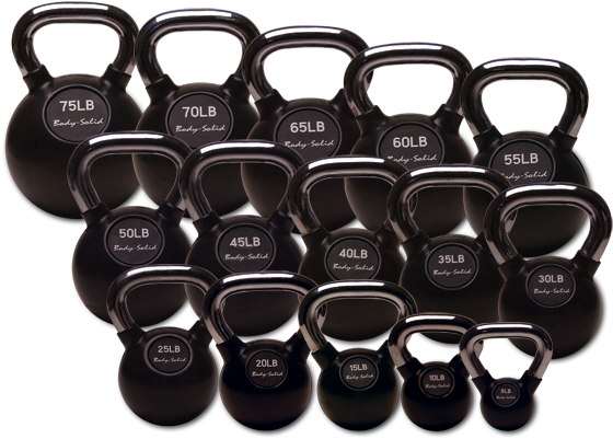Bs Rubber Kb - Body Solid Kettlebell (600x600), Png Download