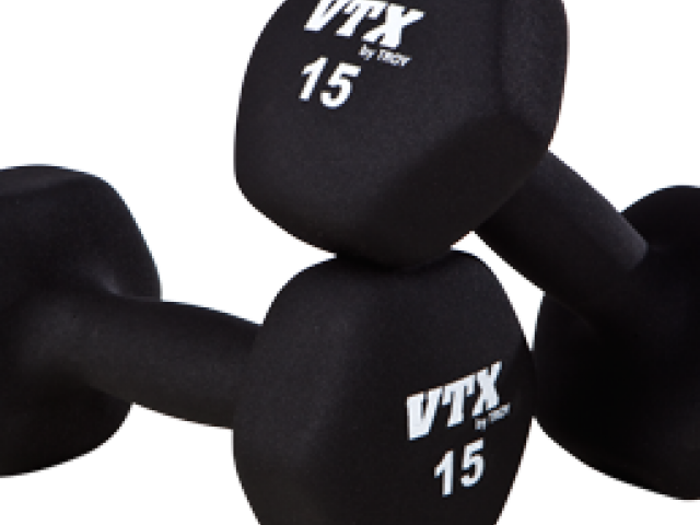 Troy Barbell Neoprene Dumbbells W/ Rack (640x480), Png Download