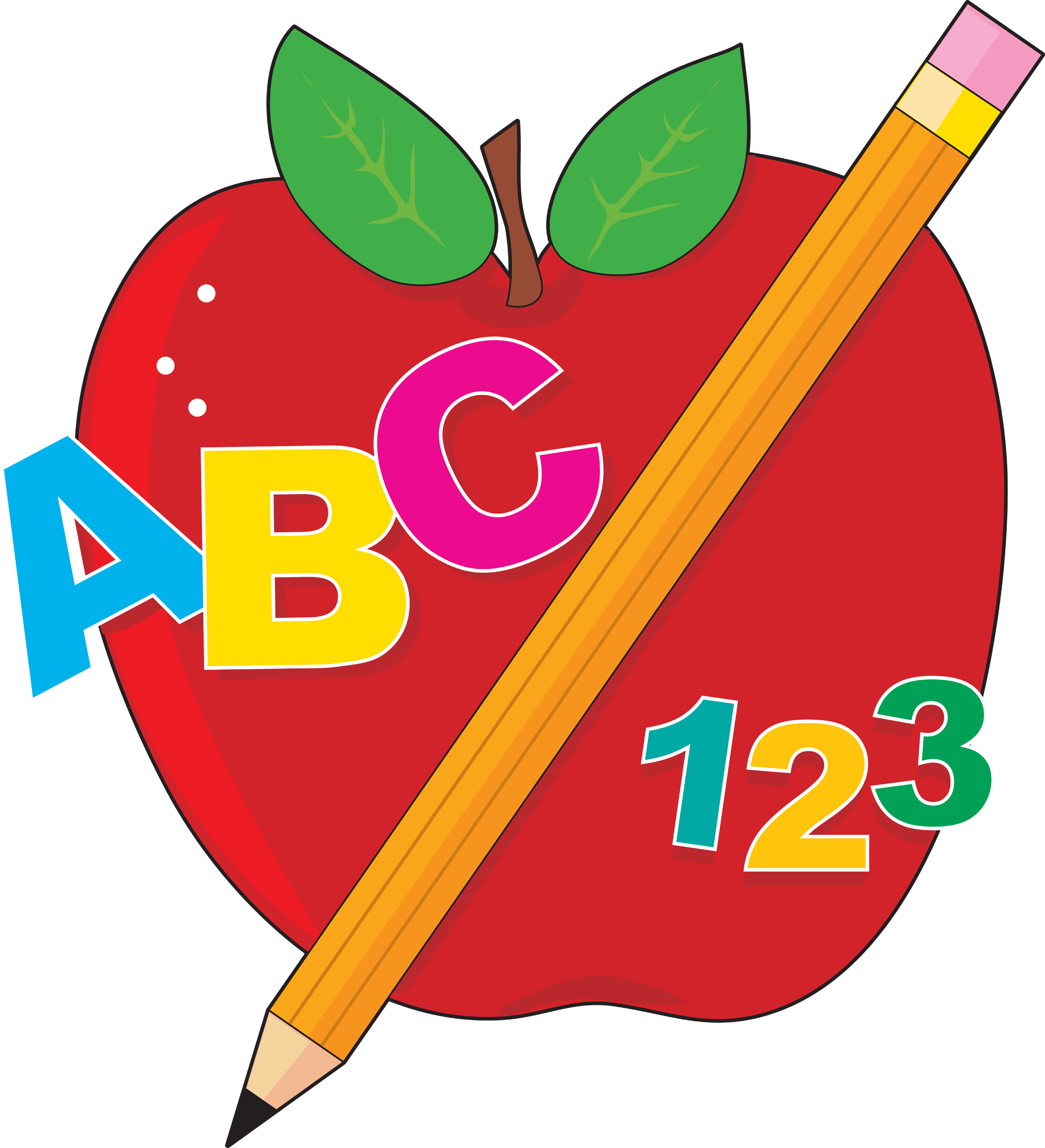 The - Abc Clip Art (2185x2400), Png Download