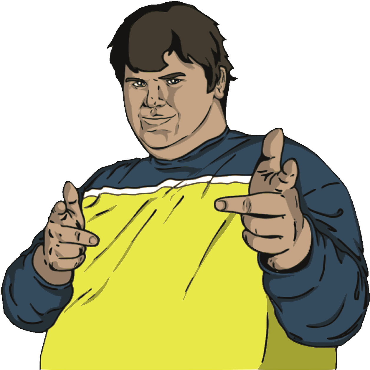 Guy-160411 - Thumbs Up Guy Clipart (1280x1269), Png Download