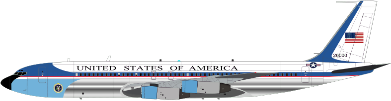 Air Force One Png (800x618), Png Download
