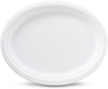 Chinet® Classic White™ Platter - Plate (435x435), Png Download