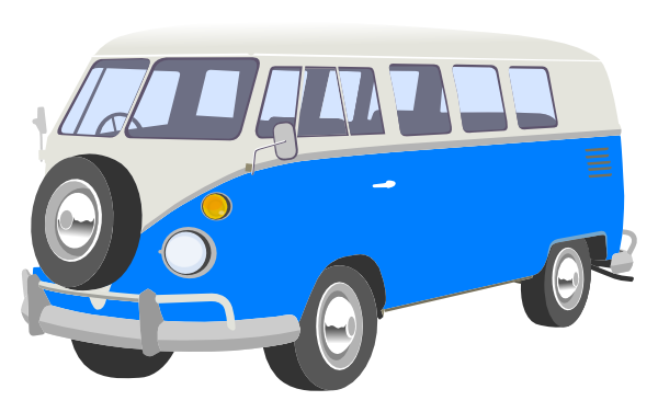 Vector Royalty Free Download Blue Camper Clip Art At - Camper Van Clip Art (600x376), Png Download