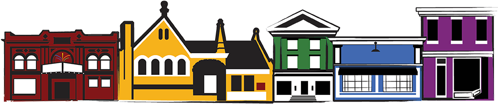Clipart - Road - Main Street Clip Art (1000x220), Png Download
