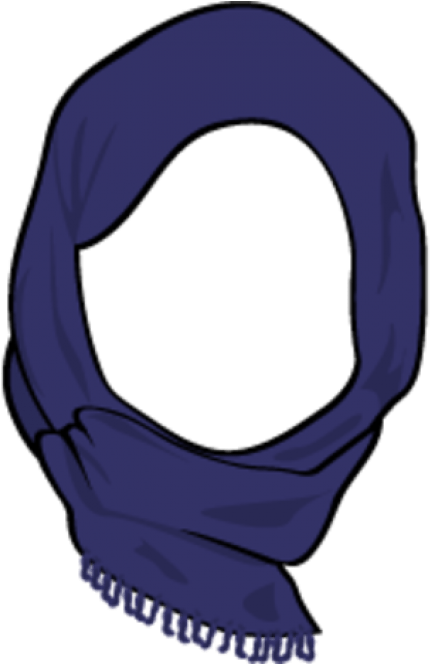 Best Hijab Headscarf Clip Art - Png Hijab (850x663), Png Download