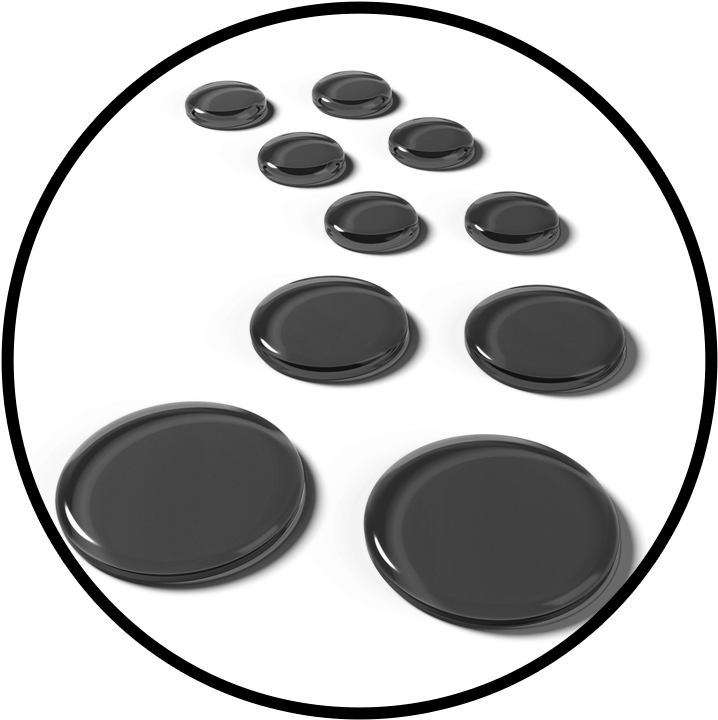 Slapklatz Pro Black Gels Circle - Anika Nilles (725x725), Png Download