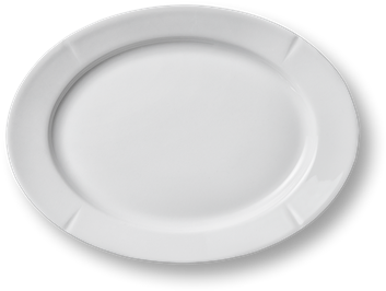 Grand Cru Oval Plate - Plate (460x460), Png Download