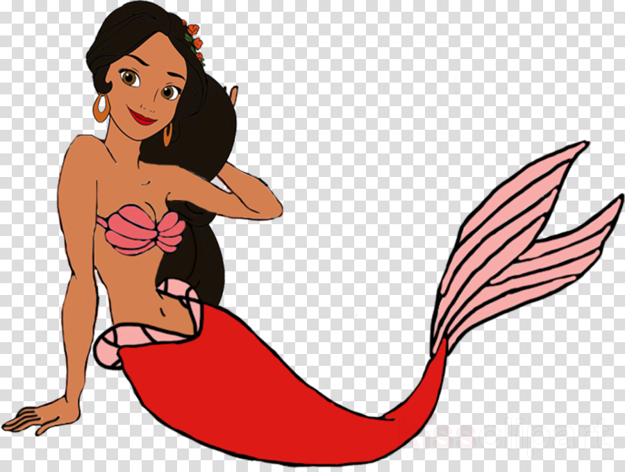 Princess Elena Mermaid Clipart Ariel The Little Mermaid - Clip Art (900x680), Png Download