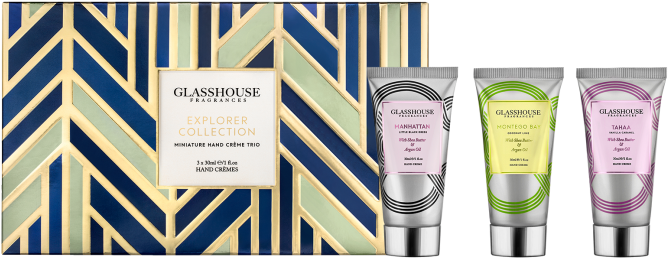 Christmas 2016 Limited Edition Hand Creme Explorer - Glasshouse Fragrances Hand Crème Explorer Collection (832x750), Png Download