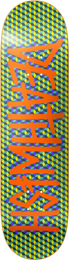 Deathspray Qbert - Deathwish Skateboards Deathspray Qbert Green / Orange (1024x1024), Png Download