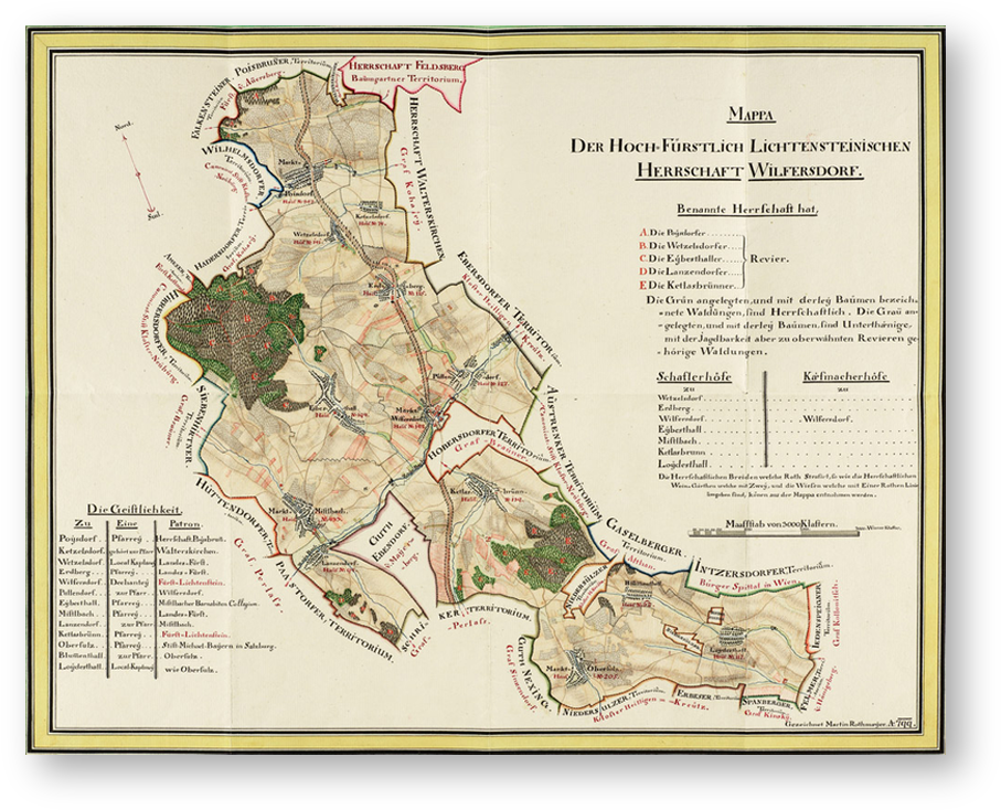 Of The Estates In Wilfersdorf - Map (1080x900), Png Download