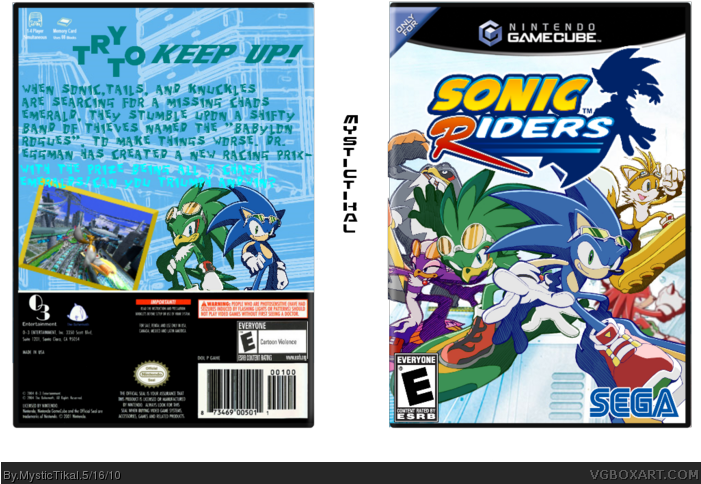 Sonic Riders Box Art Cover - Sega Sonic Riders Pc Game (700x515), Png Download