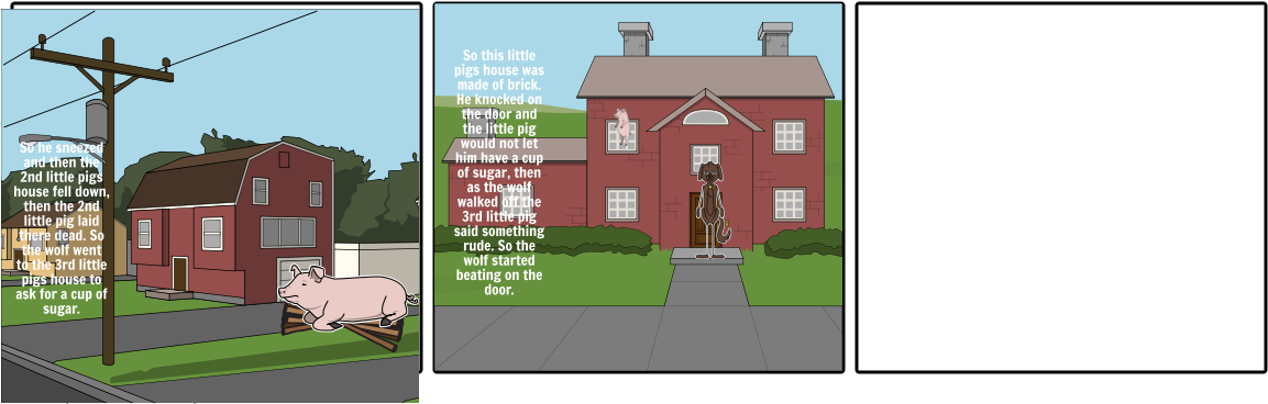 Big Bad Wolf - Storyboard (1164x385), Png Download