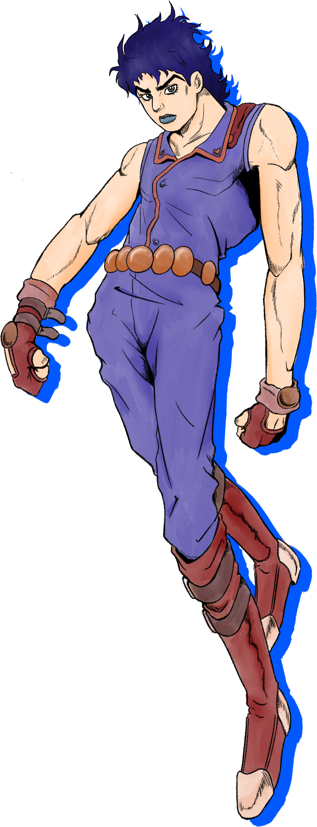 [fanart] Drew New Style Jonathan For - Araki Part 5 Style (1544x3000), Png Download