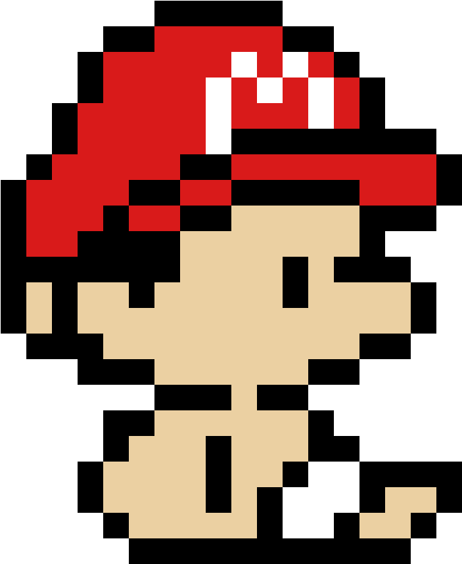 Baby Mario - Baby Mario Pixel Art (1184x1184), Png Download