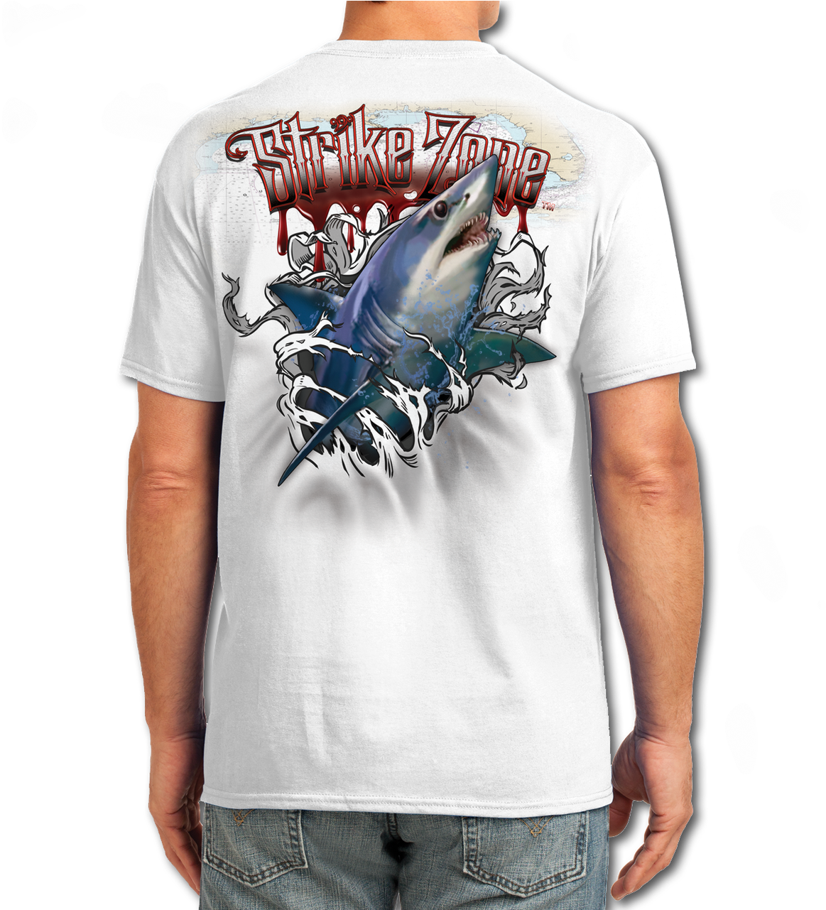 Strike Zone Mako Shark Cotton Feel Tech (1280x1280), Png Download