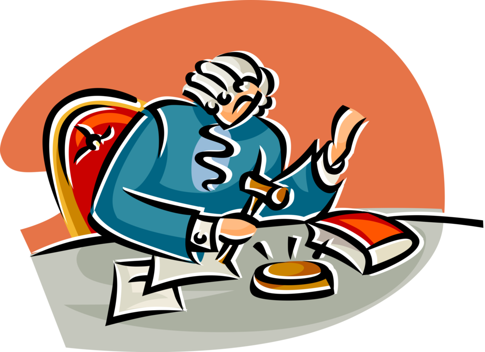 Judicial Judge Pounds Gavel For Order Image - Judge (963x700), Png Download