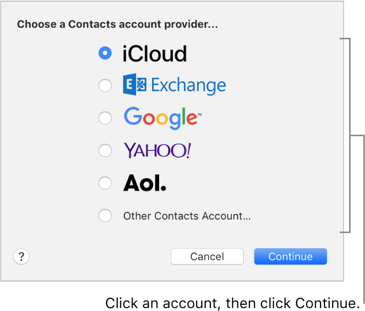 The Window For Adding Internet Accounts To The Contacts - Mail Mac Office 365 (713x614), Png Download