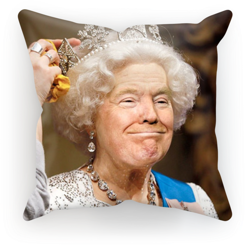 Donald Trump And Queen Elizabeth Face Swap ﻿sublimation - Donald Trump Queen Elizabeth (900x900), Png Download