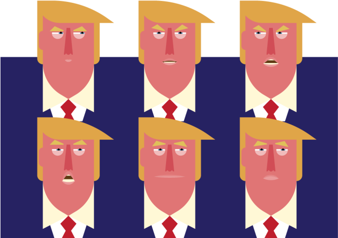 Trump Presidency - Cartoon (695x558), Png Download