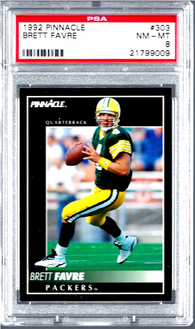 Brett Favre - Don Beaupre Washington Capitals 1992 Pinnacle Autographed (675x675), Png Download